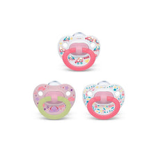 Nuk Pacifier Assorted Size 6-18 Months Value 3 Pack Pink Image 1
