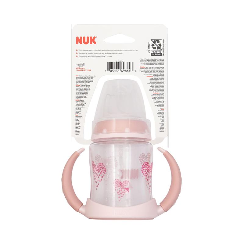 Nuk - Small Learner Tritan Cup 5 Oz, 6M (BPA Free) Spill Proof Sippy Cup Girl Image 8