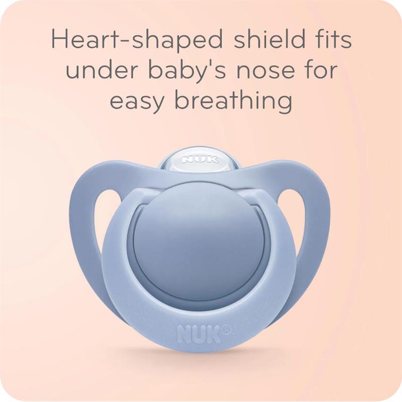 Nuk 2Pk Newborn Orthodontic Pacifiers 0/2M, Assorted Colors Image 3