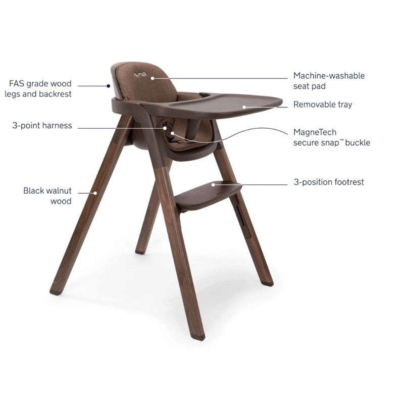 Nuna Bryn High Chair, Clove Image 3