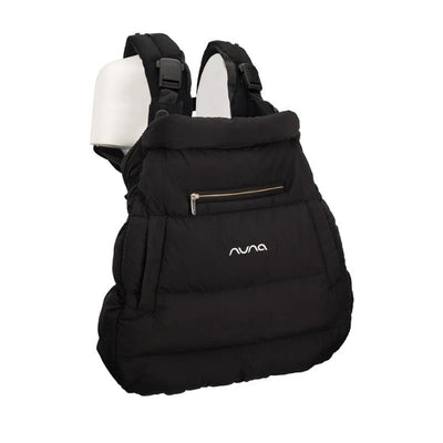 Nuna CUDL™ Series Winter Cover in Caviar color, featuring a zippered pocket and plush exterior for warmth.