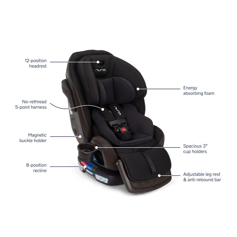 Nuna - Exec Next Convertible Car Seat, Midnight Image 2