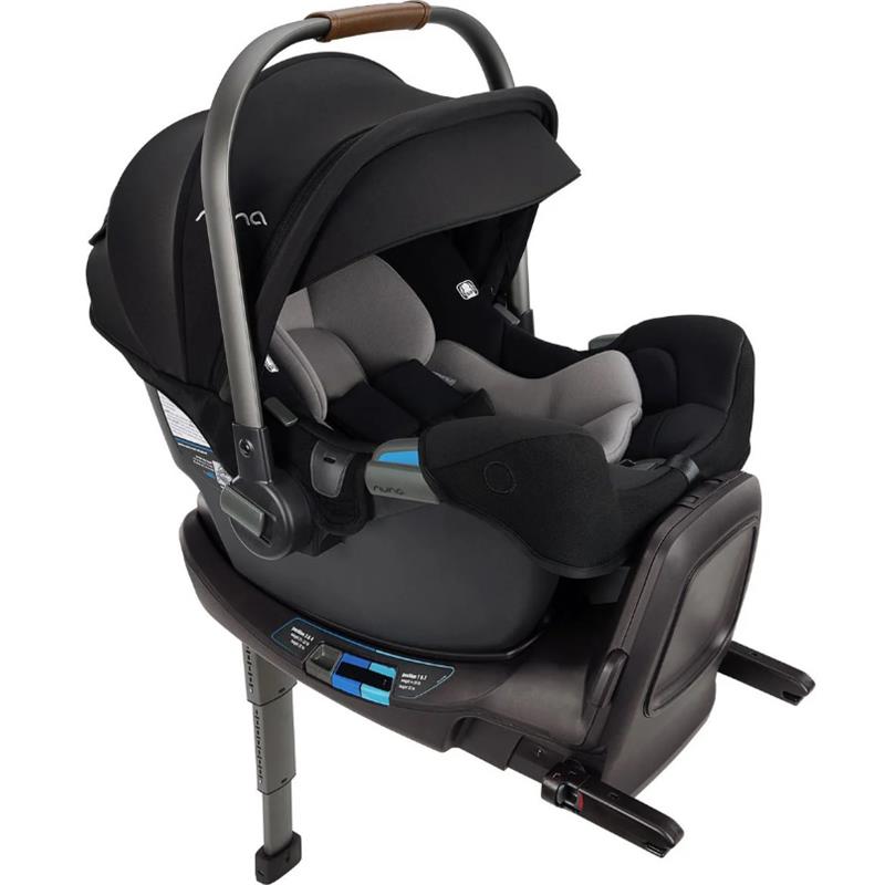 Nuna - PIPA RX Infant Car Seat + RELX Base with Load Leg, Caviar Image 1