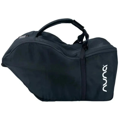 Nuna Pipa Series Travel Bag in black, featuring a streamlined design and carrying handles.