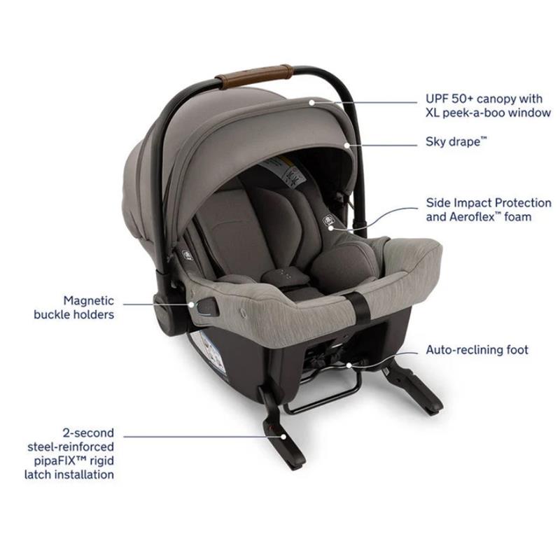 Nuna PIPA URBN & MIXX Next Travel System, Granite