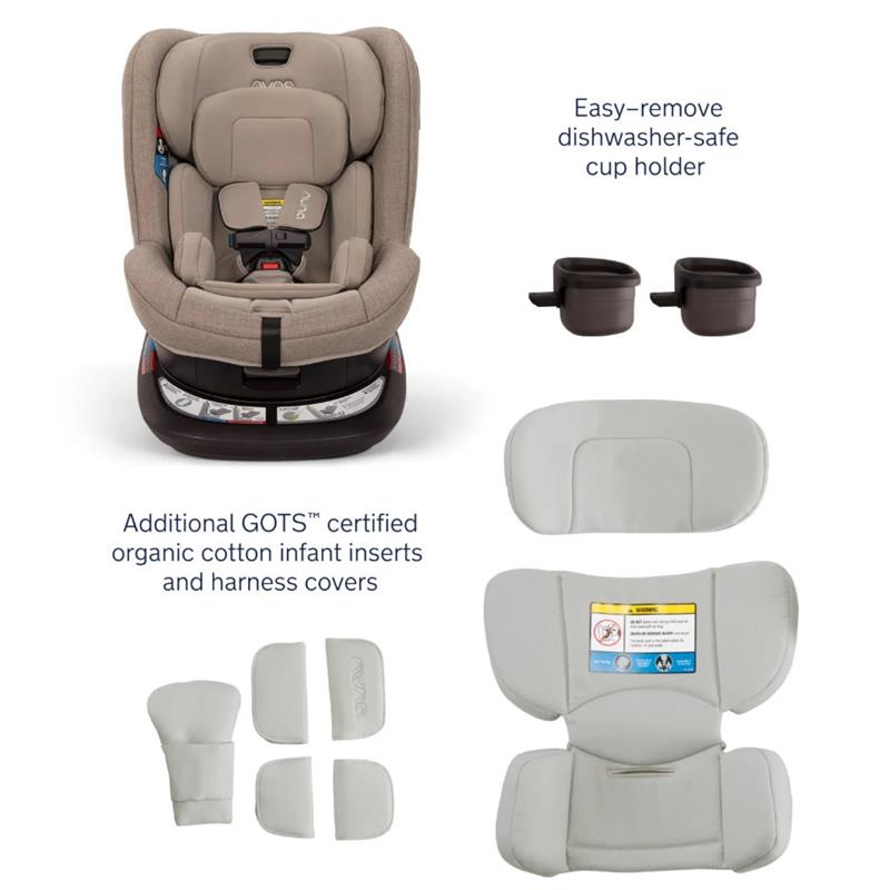 Nuna - Revv Rotating Convertible Car Seat, Cedar Image 4