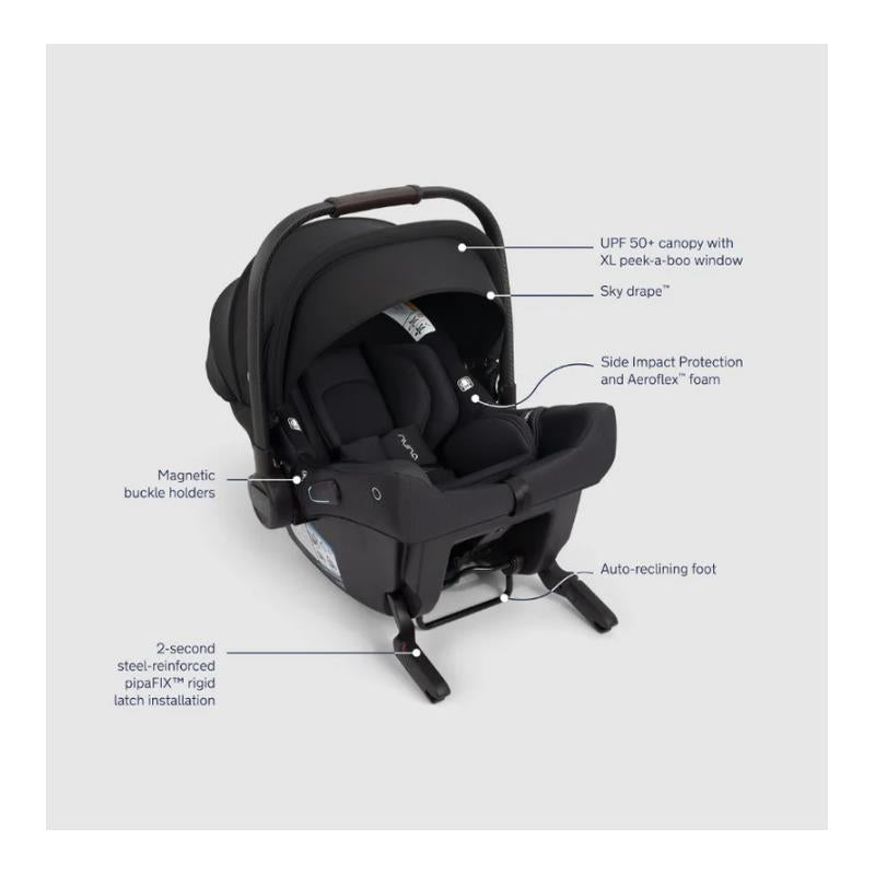 Nuna - Triv Lx + Pipa Urbn Travel Systemm, Caviar Image 22