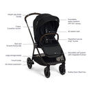 Nuna Triv Next With Magnetic Buckle Caviar/Chocolate Image 5