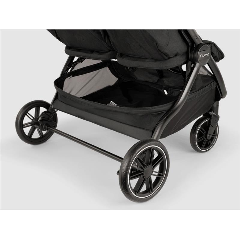 Nuna TRVL Dubl Lightweight Side by Side Double Stroller, Caviar Image 11