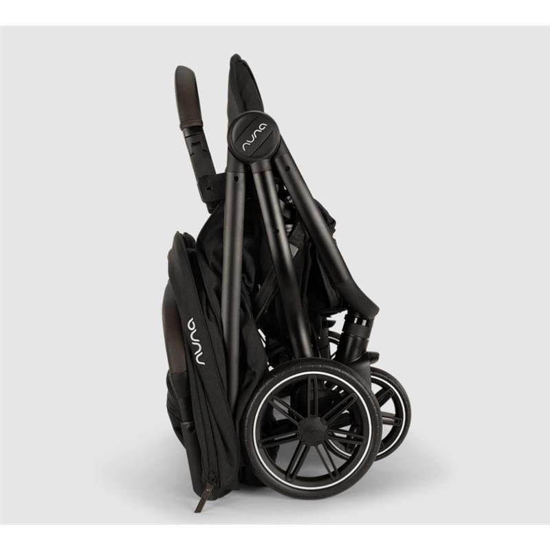 Nuna TRVL Dubl Lightweight Side by Side Double Stroller, Caviar Image 12