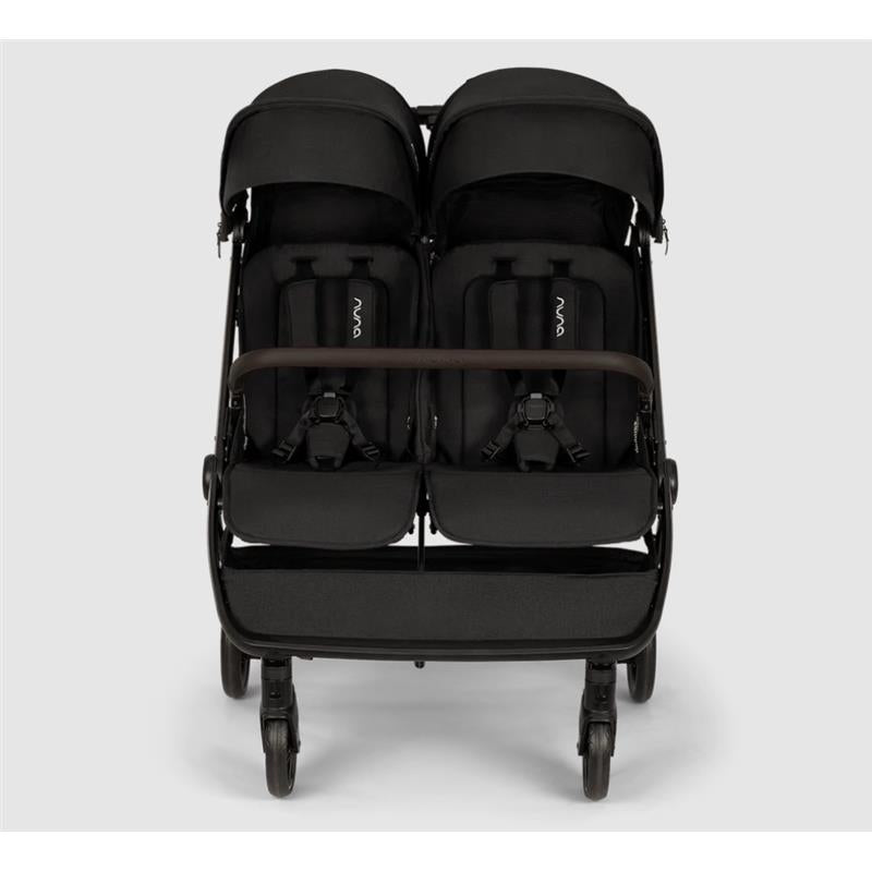 Nuna TRVL Dubl Lightweight Side by Side Double Stroller, Caviar Image 4