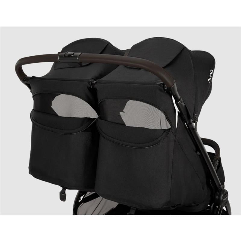Nuna TRVL Dubl Lightweight Side by Side Double Stroller, Caviar Image 7