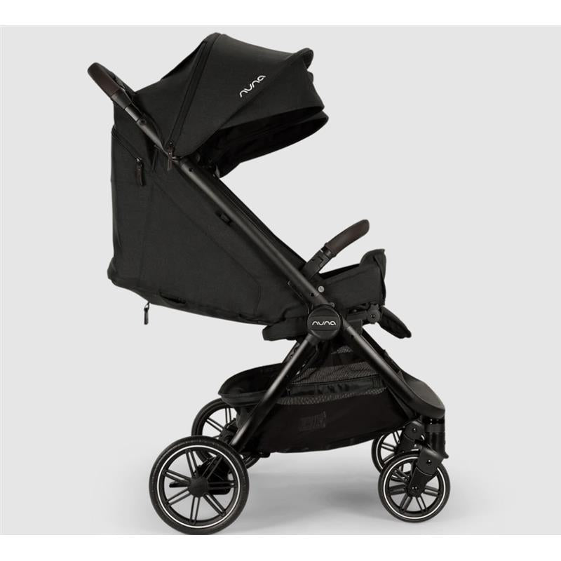 Nuna TRVL Dubl Lightweight Side by Side Double Stroller, Caviar Image 8