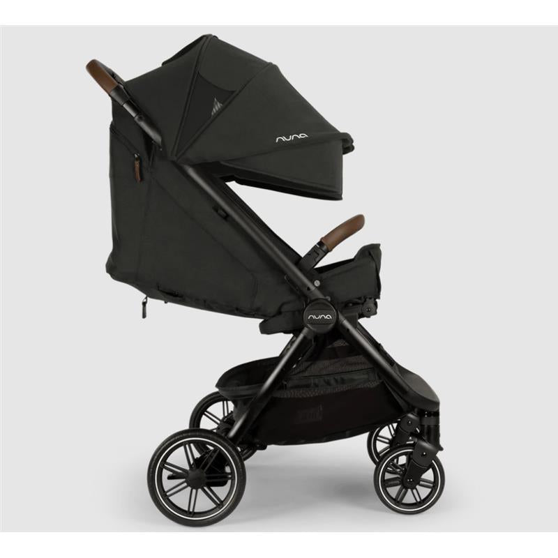 Nuna TRVL Dubl Lightweight Side by Side Double Stroller, Caviar Image 9