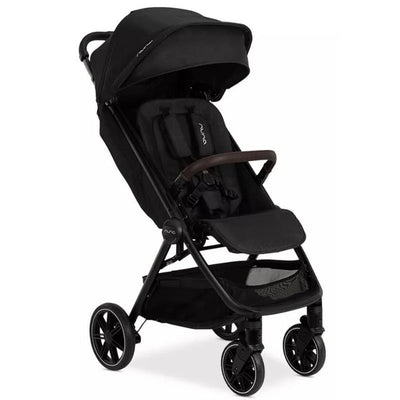 Nuna TRVL LX Compact Stroller, Caviar/Chocolate