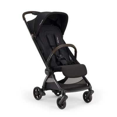 Nuna Viaa Cabn Ultra-Compact Stroller, Caviar Image 1