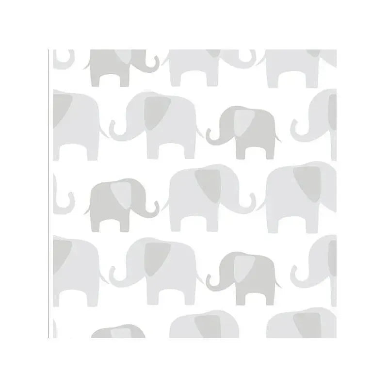 Nuwallpaper Peel and Stick Wallpaper, Gray Elephant Parade Image 2