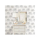 Nuwallpaper Peel and Stick Wallpaper, Gray Elephant Parade Image 3