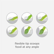 Ola Baby - 100% Silicone Soft-Tip Training Spoon for Baby Led Weaning, 2pack, Kiwi/Blueberry Image 2
