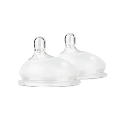 Ola Baby - Gentle Bottle Silicone Replacement Nipple 2 Pack, 0-3 Months/Preemie Flow Image 1