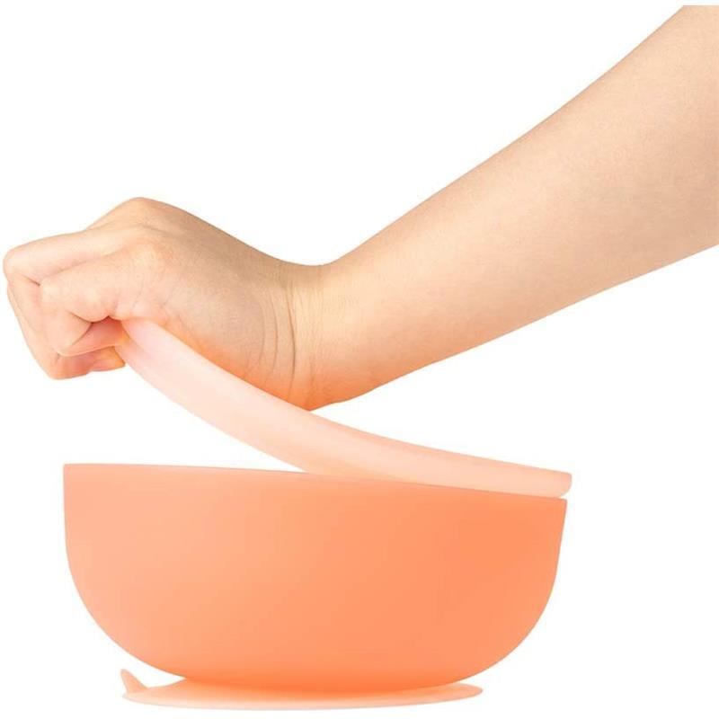 Ola Baby - Suction Bowl With Lid, Coral  Image 3
