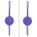 OmieBox - 2Pk Plastic Reusable Fork & Spoon Silverware with Pod for Kids, Purple Plum Image 4