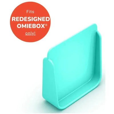 Teal divider designed to fit the redesigned OmieBox, featuring a clean, modern shape.