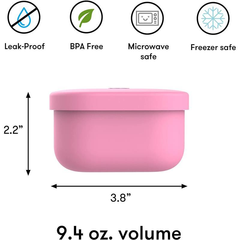 OmieBox - Food Storage Containers with Lid, Pink Image 3