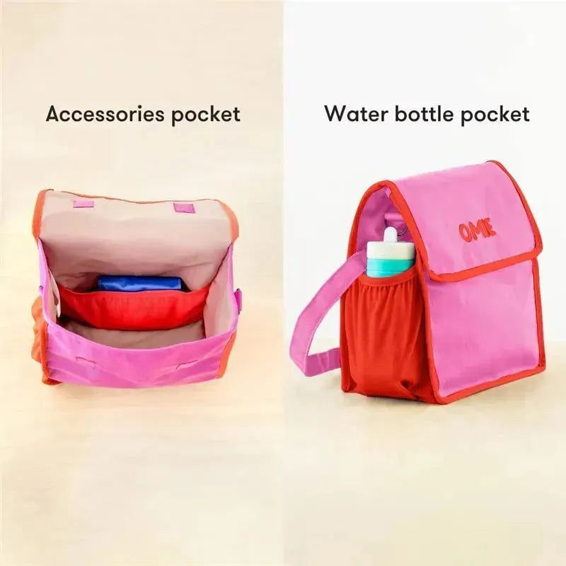 OmieBox - Bolsa de almoço de nylon isolada Omie, rosa