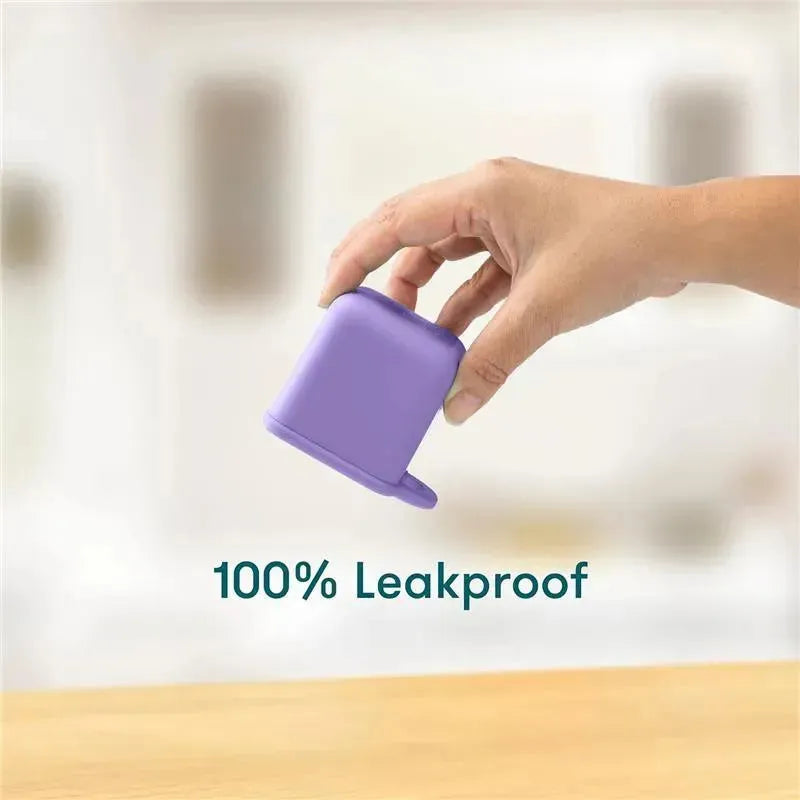OmieBox - 2Pk Leakproof Dips Containers To Go, Purple/Orange Image 4