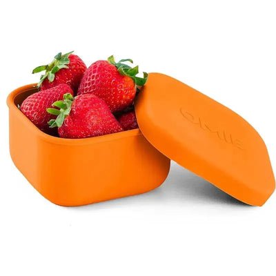 OmieBox - Silicone Leakproof Snack Containers To Go, Orange Image 1