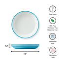 Omie - Toddler Plate With Divider, Blue | 3 plates & 2 dividers Image 6
