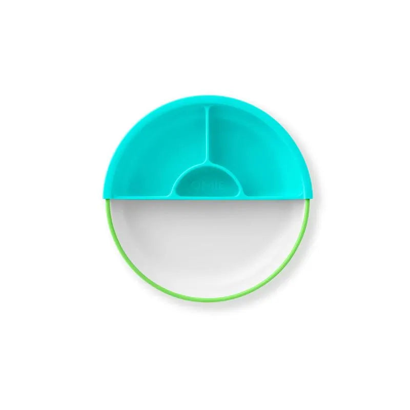 Omie - Toddler Plate With Divider, Green | 3 plates & 2 dividers Image 6