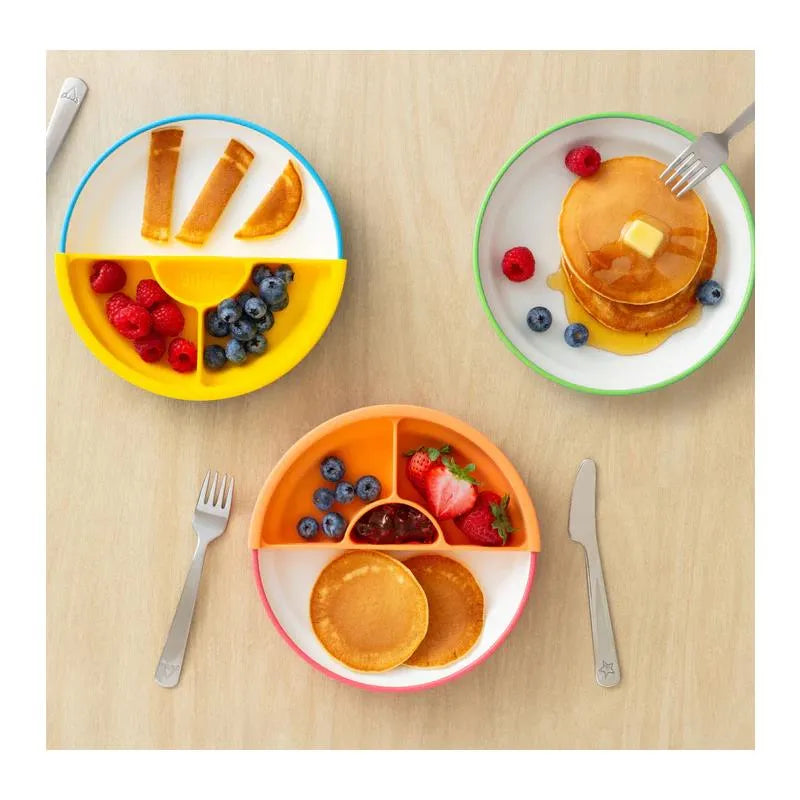 Omie - Toddler Plate With Divider, Green Image 4