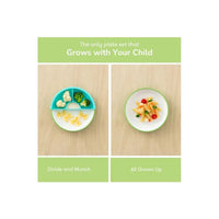 Omie - Toddler Plate With Divider, Green Image 6