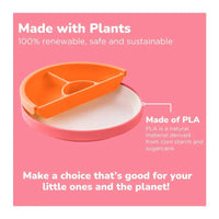 Omie - Toddler Plate With Divider, Pink | 1 plate Image 2