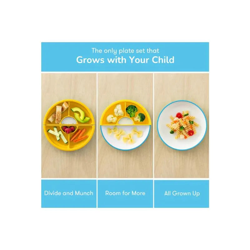 Omie - Toddler Plate With Dividers, Blue | 1 plate Image 3