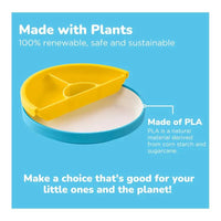 Omie - Toddler Plate With Dividers, Blue | 1 plate Image 5