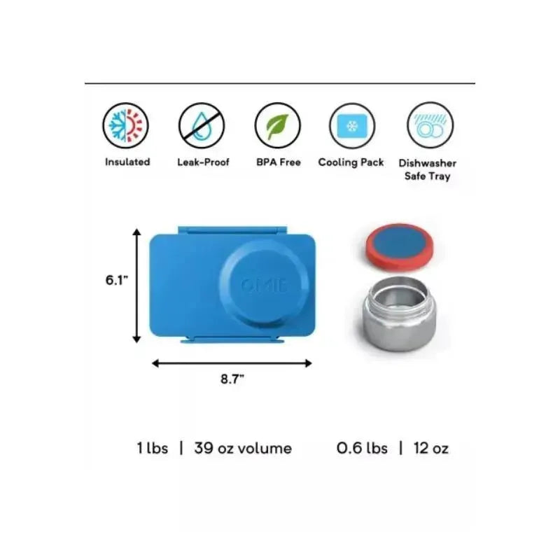OmieBox - Up Carton Bento Box, Cosmic Blue Image 4
