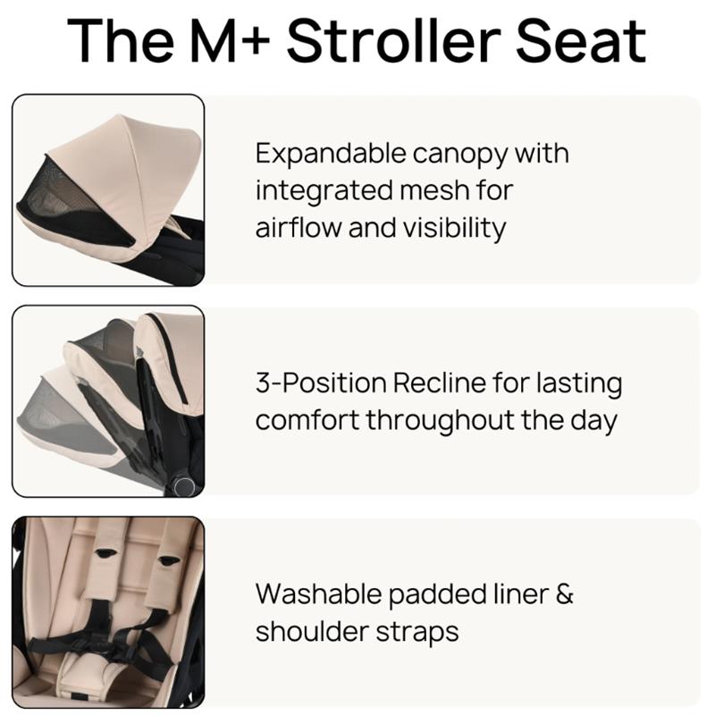 Orbit Baby M+ Compact Stroller, Black/Black Image 9