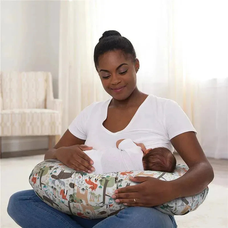 Original Boppy Nursing Pillow Cover - Earth Tone Woodland Image 3