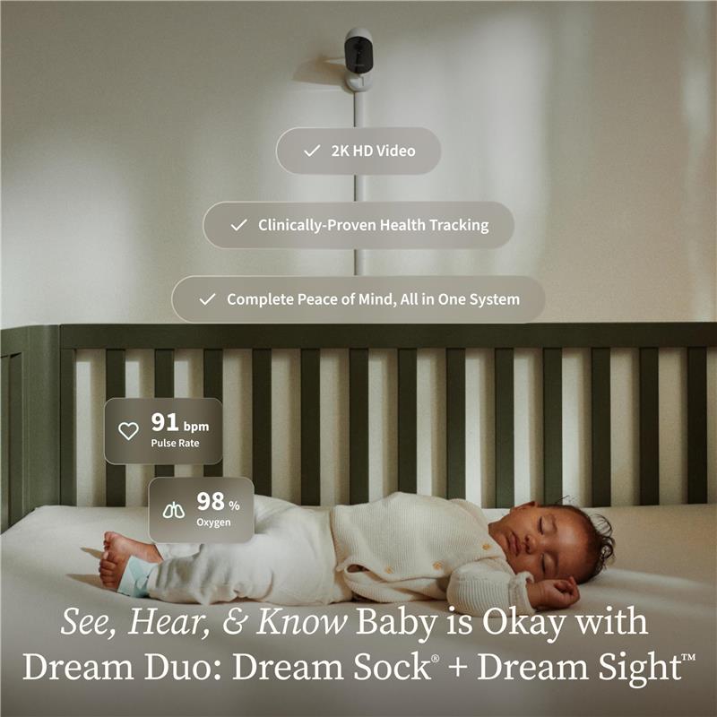 Owlet - Dream Duo™ 3 Baby Monitor Dusty Rose Image 2