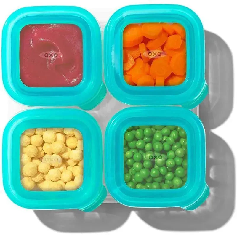 OXO - 4Oz Silicone Baby Blocks, Teal Image 3