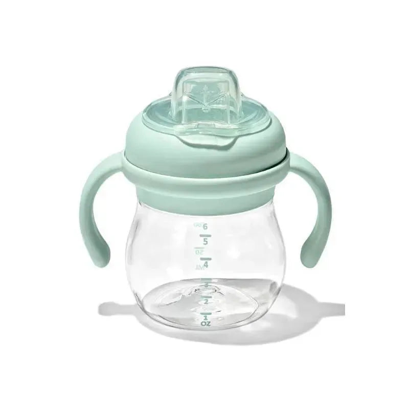 Oxo - 6 Oz Tot Transitions Soft Spout Sippy Cup with Removable Handles, Opal Image 1