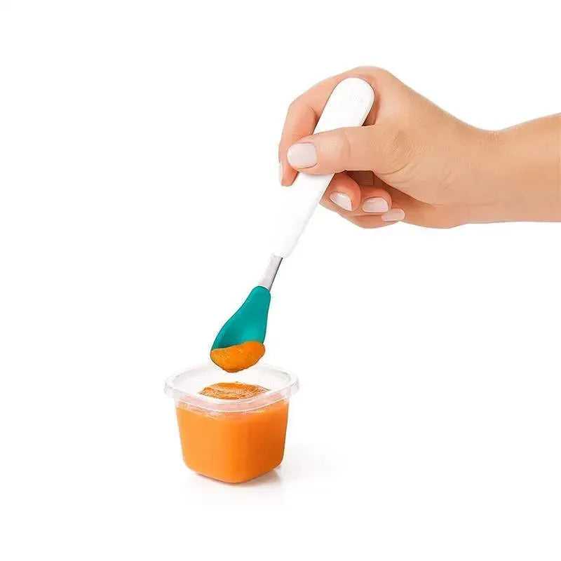 OXO Tot Baby Block Freezer Storage Containers 2 oz - Teal Image 3