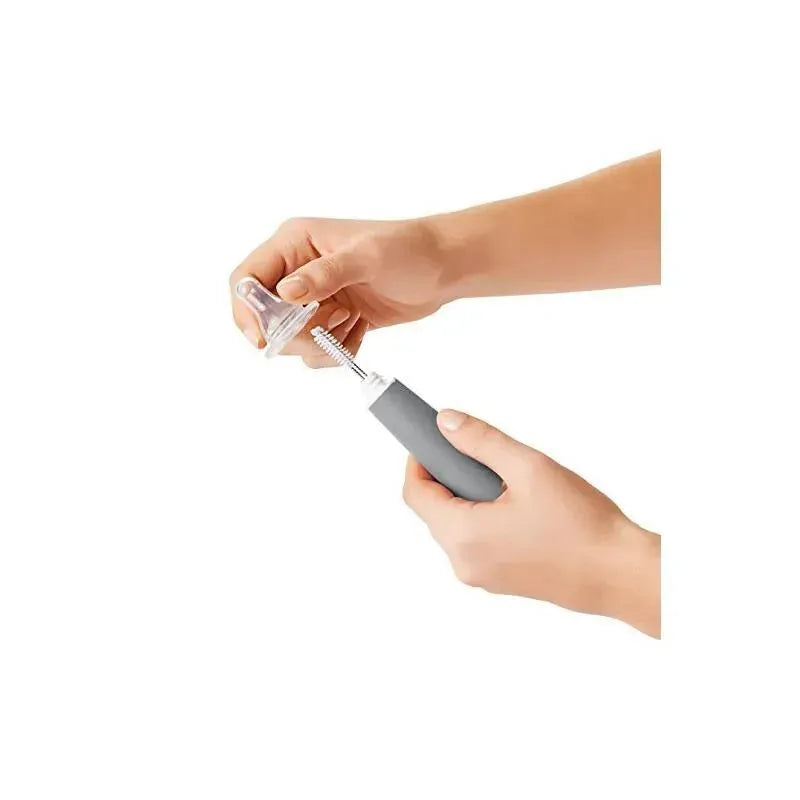 OXO Tot Bottle Brush with Bristle Cleaner & Stand - Gray Image 4