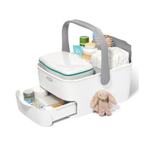 Oxo - Tot Diaper Caddy With Changing Mat, White/Gray Image 2