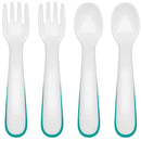 Oxo - 4Pk Tot Plastic Fork & Spoon Multipack, Teal Image 1