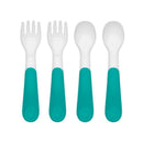 Oxo - 4Pk Tot Plastic Fork & Spoon Multipack, Teal Image 2