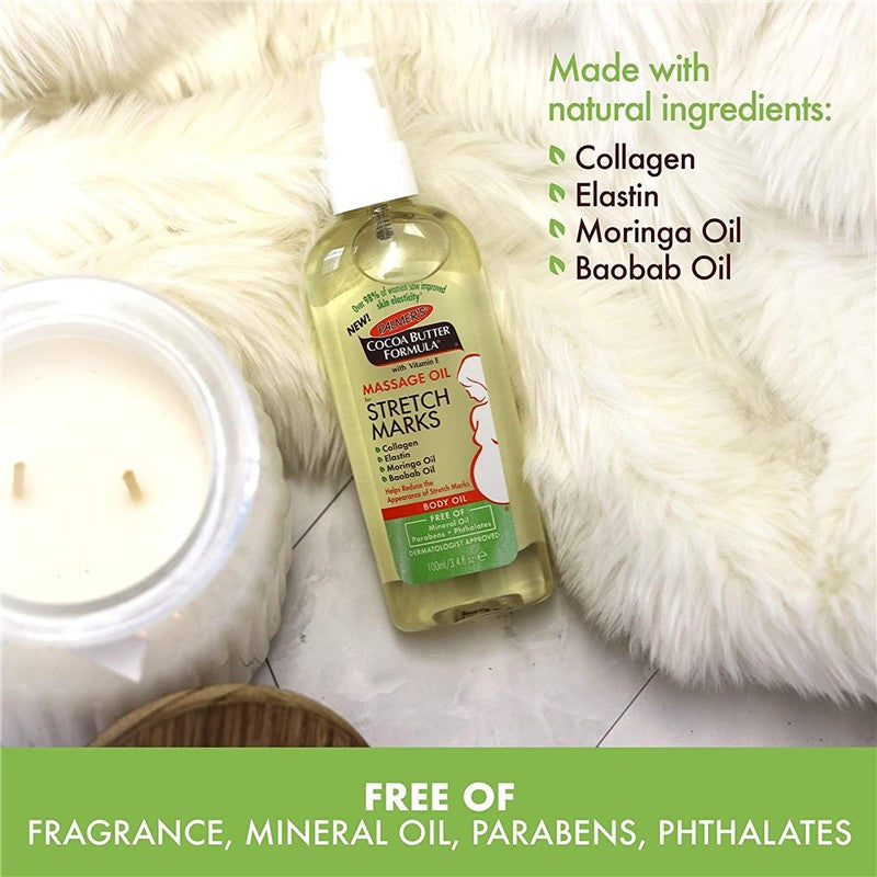 Palmer's Cocoa Butter Formula Massage Oil for Stretch Marks - 3.4 oz Image 4